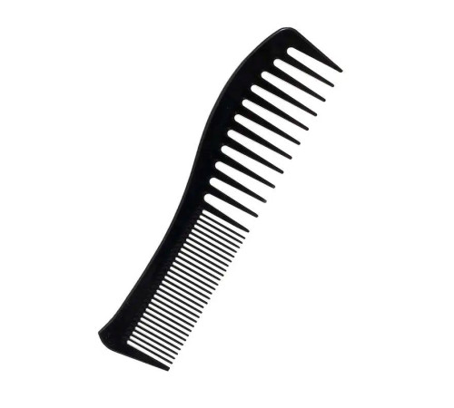 Гребень для стрижки и укладки волос Professional Hair Comb ABS двухсторонний антистатический термостойкий 19х5 см черный