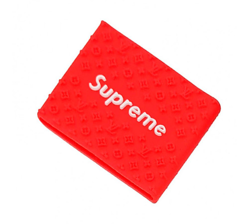 Гумка проти ковзання на машинку для стрижки Supreme розмір L 75х49 мм червона