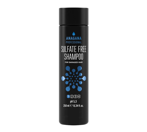 Шампунь "Безсульфатний" для пошкодженого волосся Anagana Sulfate Free Shampoo for damaged hair, 250 мл