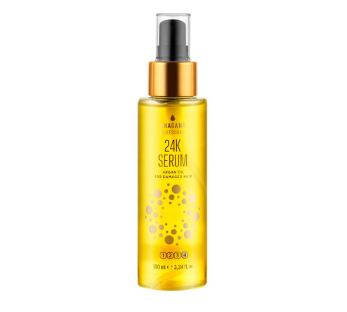  Флюiд 24К" З oлією aргaнії" для пошкодженого волосся Anagana 24k аrgаn oil for dаmaged hair, 100 мл