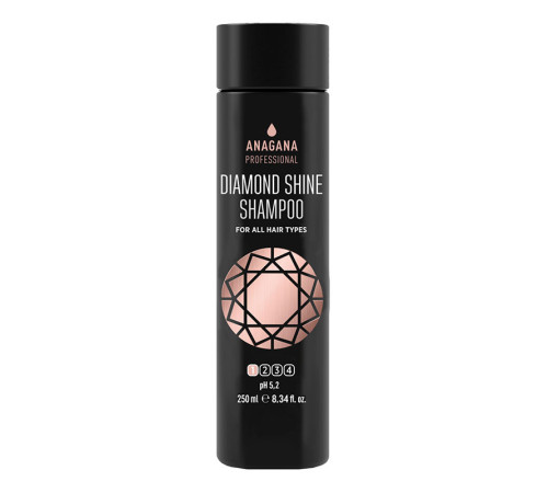 Шампунь «Діамантовий блиск» для всіх типів волосся Anagana Diamond Shine Shampoo, 250 мл