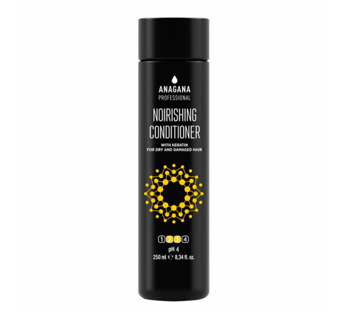 Кондиционер "Питательный" с керaтином для сухих пористых волос Anagana Nourishing Conditioner, 250мл
