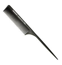 Toni&Guy тонкая карбоновая антистатическая расческа с тонкой ручкой, черная (06600) 