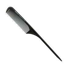 Toni&Guy тонкая карбоновая антистатическая расческа с тонкой ручкой, черная (0712) 