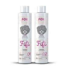 Набір для кератинового випрямлення волосся Fox Dona Fifi, 2х100 г (розлив)