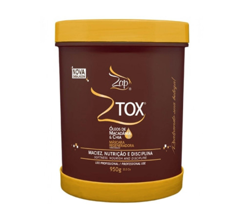 Ботокс для волосся Zap Ztox Tradicional Oleos De Macadamia & Chia, 950 г (заводська)