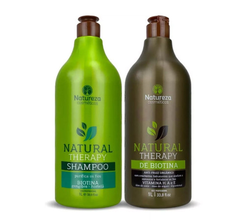 Набір нанопластики Natureza Natural Therapy Organica de Biotina, 2х1000 мл (заводські)