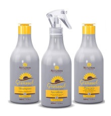 Набір для каутеризації волосся Natureza Cauterizacao de Girassol, 3х100 г (розлив)