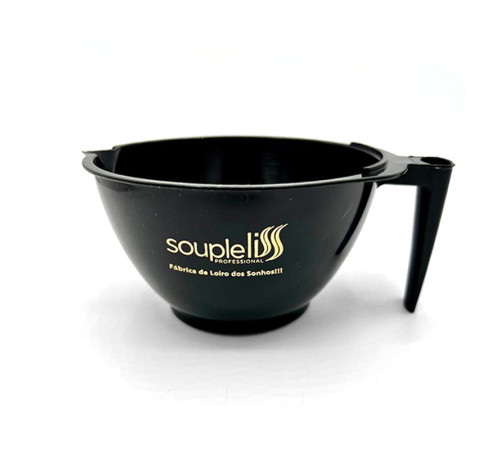 Мисочка Soupleliss для смешивания краски и кератина 450 мл черная