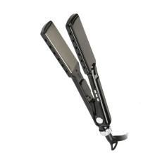Утюг выпрямитель для выравнивания волос Happy Hair Curve Titanium Flat серебристый с титановыми пластинами