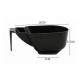 Перукарська миска для фарбування волосся, змішування фарб Tint Bowl Single MP10 400 мл чорна