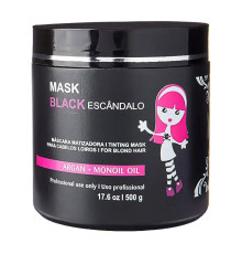 Тонуюча маска Maria Escandalosa Mascara Matizadora Mask Black для освітленого волосся, 100 г (розлив)