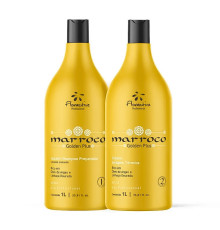 Розгладжуючий набір кератину для волосся Floractive Golden Selagem Plus, 2х1000 мл (заводські)