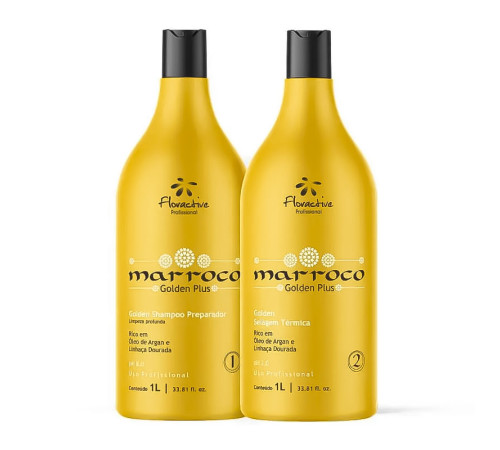 Розгладжуючий набір кератину для волосся Floractive Golden Selagem Plus, 2х100 г (розлив)