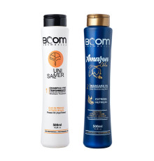 Набір кератину BOOM Cosmetics Amazon Oil для вирівнювання волосся, 100/200 г (розлив)
