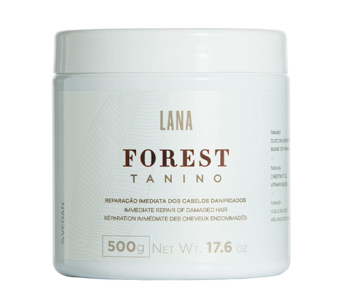 Маска Lana Brasiles Forest Tanino Mask для відновлення пошкодженого волосся, 500 мл (заводська)