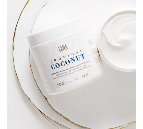 Маска Lana Brasiles Tropical Coconut Mask для інтенсивного зволоження волосся 