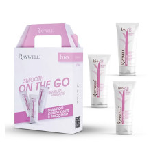 Дорожній набір Raywell Bio Boma Travel Kit шампунь, кондиціонер та крем для розгладження волосся (RR385),  3*100 мл