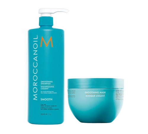 Разглаживающий набор MoroccanOil Smoothing шампунь и маска для волос