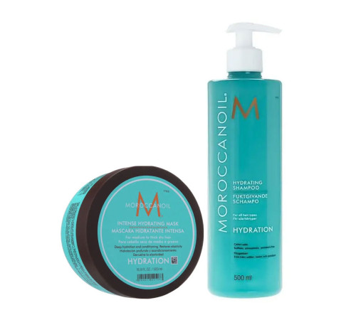 Зволожуючий набір Moroccanoil Hydrating шампунь і маска для сухого та фарбованого волосся