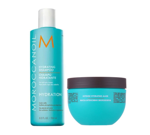 Зволожуючий набір Moroccanoil Hydrating шампунь і маска для сухого та фарбованого волосся