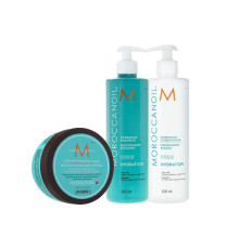 Зволожуючий набір Moroccanoil Hydrating шампунь, кондиціонер і маска для сухого та фарбованого волосся