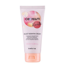 Крем з кератином Inebrya Velvet Keratin Cream проти кінчиків волосся, що січуться (100 мл)