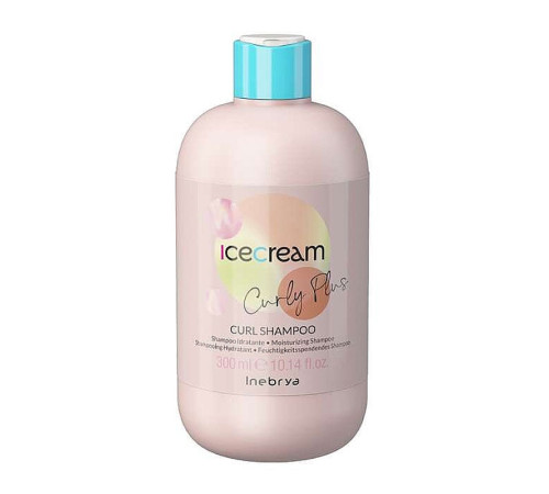 Зволожуючий шампунь Inebrya Ice Cream Curl Shampoo для кучерявого волосся 300 мл