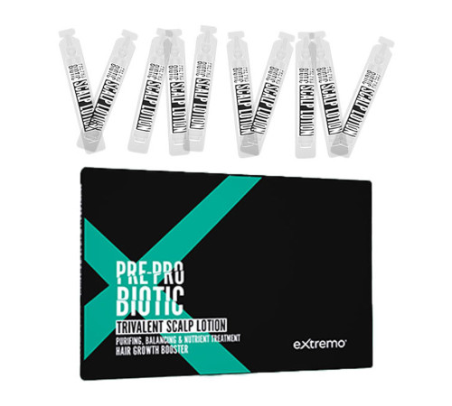 Ампули Extremo Pre-Probiotic Trivalent Scalp Lotion тривалентні для росту волосся (EX225), 10х10 мл (упаковка)