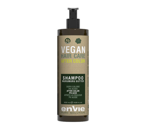 Шампунь Envie Vegan After Color Shampoo Murumuru Butter для фарбованого волосся з олією муру муру (EN863), 500 мл (заводська)