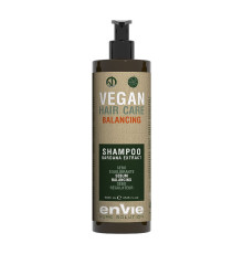 Балансуючий шампунь Envie Vegan Balancing Shampoo Bardana Extract для жирної шкіри голови (EN853), 250 г (розлив)