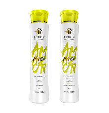 Набір Eckoz Professional Amazon Cacau&Argan Oil шампунь глибокого очищення та кератин, 100/200 г (розлив)