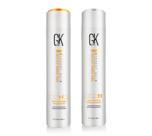 Набор GKhair Global Keratin Balancing балансирующие шампунь и кондиционер, 2х300 мл