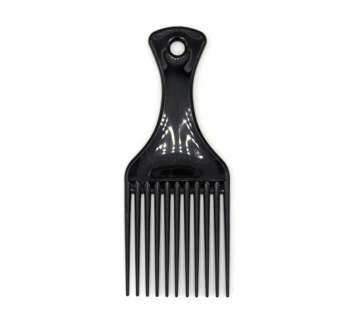 Гребень Professional Afro Hair Picker пластиковый черный термостойкий 155 мм 35039 