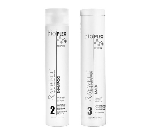 Набор Raywell Bio Plex Keratin шампунь и маска, 2x300 мл