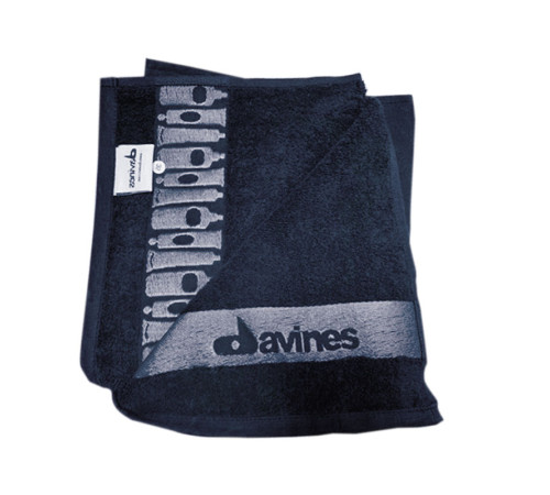 Рушник Davines фірмовий махровий темно-синій 90х50 см