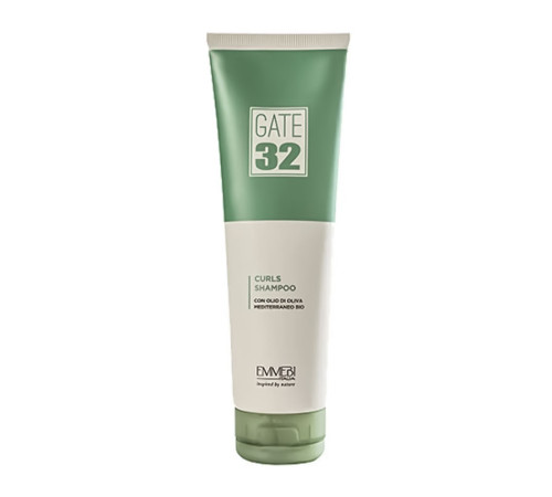 Увлажняющий шампунь Emmebi Italia Gate 32 Oliva Bio Curls Shampoo для вьющихся и кудрявых волос с оливковым маслом, 250 мл