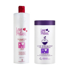 Набір ботоксу для волосся Love Potion Blond Tox Blond матуючий для блондинок, 100/200 г (розлив)