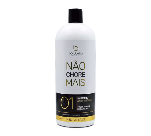 Шампунь глибокого очищення для волосся Borabella Nаo Chore Mais Antirresiduo Shampoo, 1000 мл (заводська)