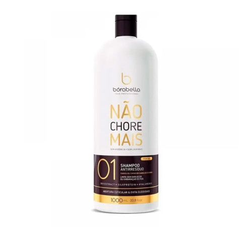 Шампунь глибокого очищення для волосся Borabella Nаo Chore Mais Antirresiduo Shampoo, 1000 мл (заводська)