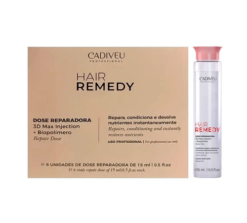 Ампули Cadiveu Hair Remedy Single Dose For Hair Reconstruction для відновлення волосся, 15 мл (1 ампула)