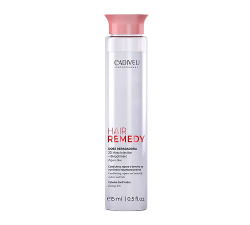 Ампули Cadiveu Hair Remedy Single Dose For Hair Reconstruction для відновлення волосся, 15 мл (1 ампула)