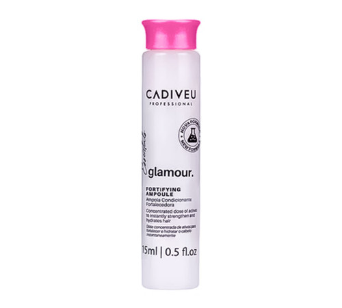 Відновлюючі ампули для волосся Cadiveu Glamour Plus Instant Rebuilder Vial, 1 ампула 15 мл