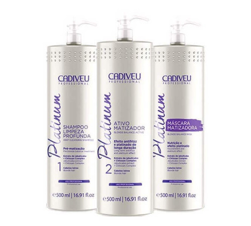 Салонный набор Cadiveu Platinum Professional Set для цистеирования волос 