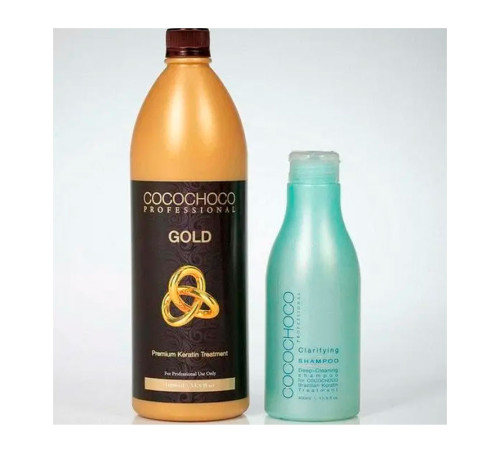 Набір Cocochoco Gold для кератинового випрямлення, 400/1000 мл (заводські)