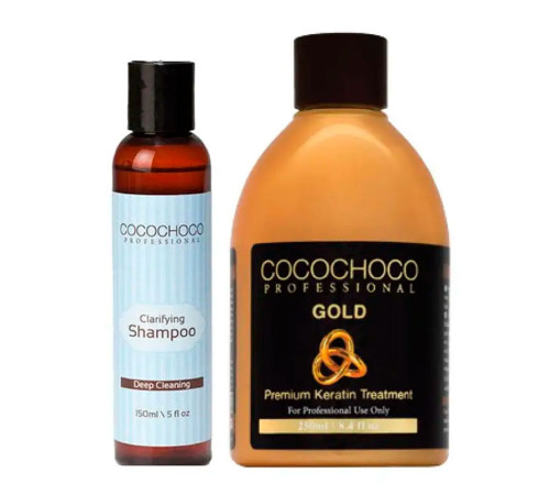 Набір Cocochoco Gold для кератинового випрямлення, 150/250 мл (заводські)