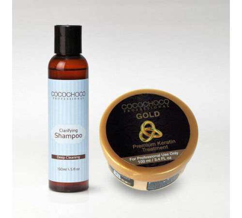 Набір Cocochoco Gold для кератинового випрямлення, 100/200 г (розлив)