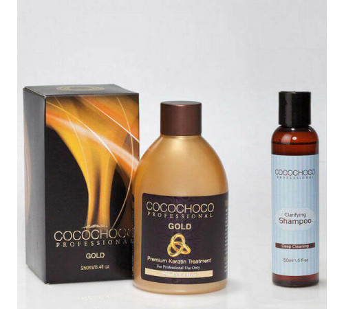 Набір Cocochoco Gold для кератинового випрямлення, 100/200 г (розлив)