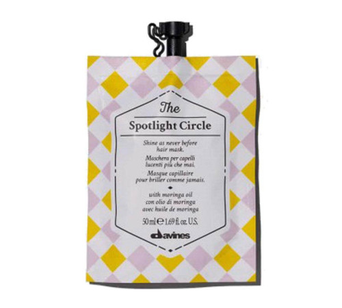Маска Davines The Spotlight Circle Mask для максимального блеска и кондиционирования волос (50 мл)