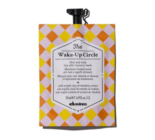 Антистресова зволожуюча маска для захисту волосся Davines Wake-Up Circle Hair Mask (50 мл)